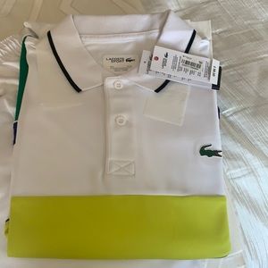 Men’s Lacoste Sport shirt and shorts new with tags